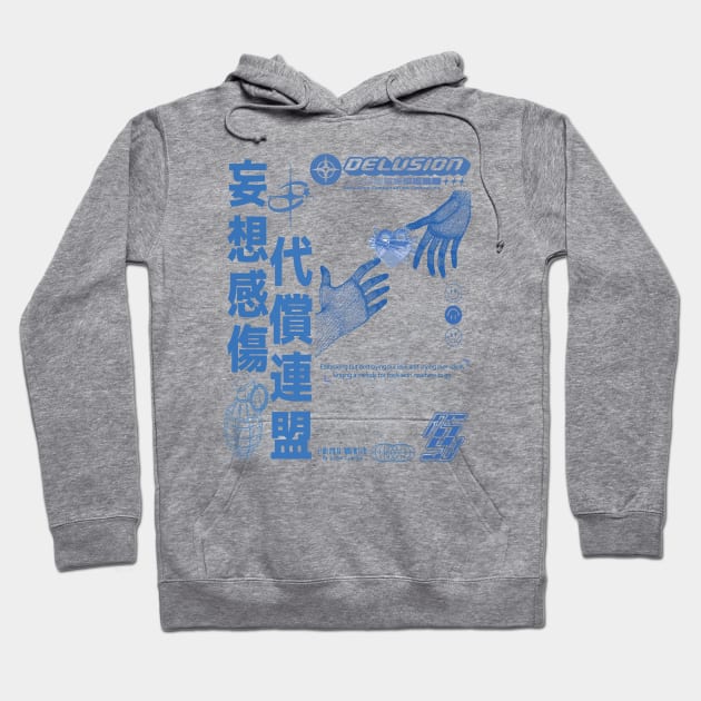 Cybercore Y2k Delusion Hoodie by Cyber Cyanide